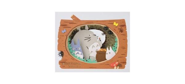 Best Studio Ghibli My Neighbor Totoro Log Paper Theater on white background